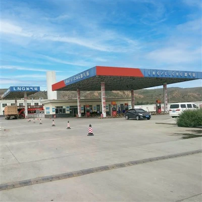 LNG給油ステーション（LNG横型貯蔵タンク）